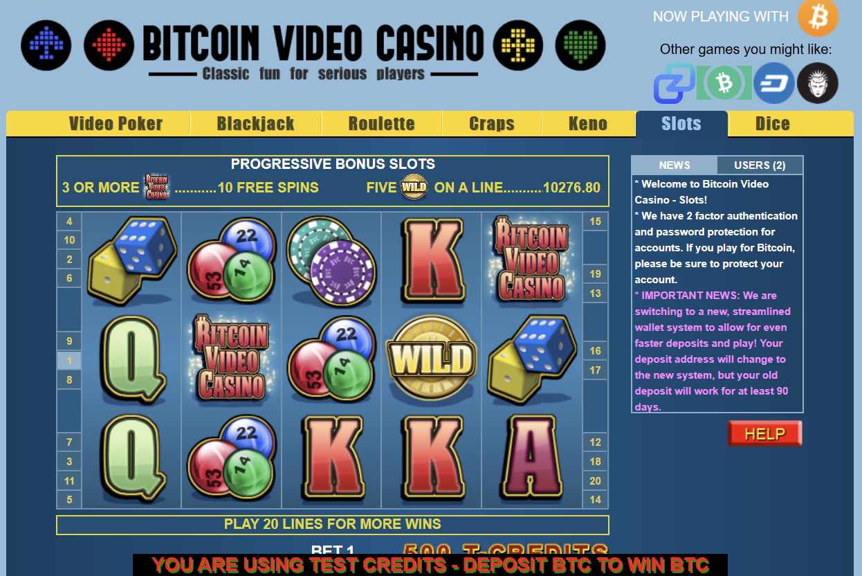 BitcoinVideoCasino Slots Page BitcoinVideoCasino Slots Page