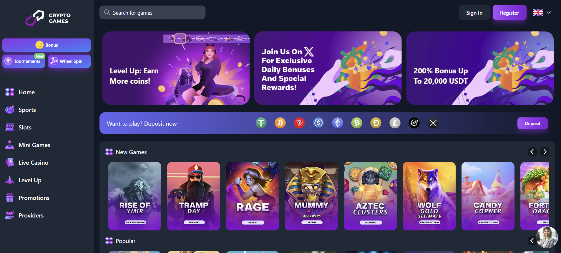Crypto-Games Homepage Crypto-Games Homepage