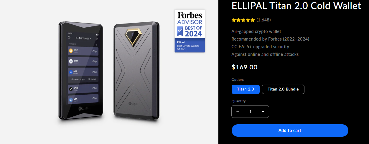 Ellipal Titan Buy Page