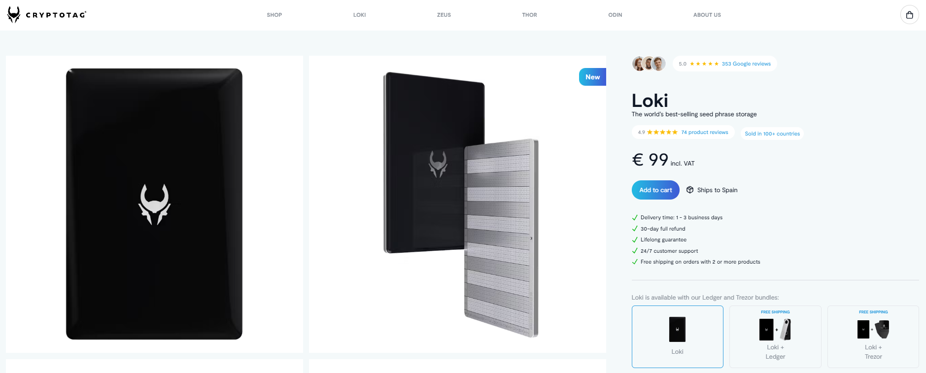 Cryptotag Loki Wallet Purchase Page Cryptotag Loki Wallet Purchase Page