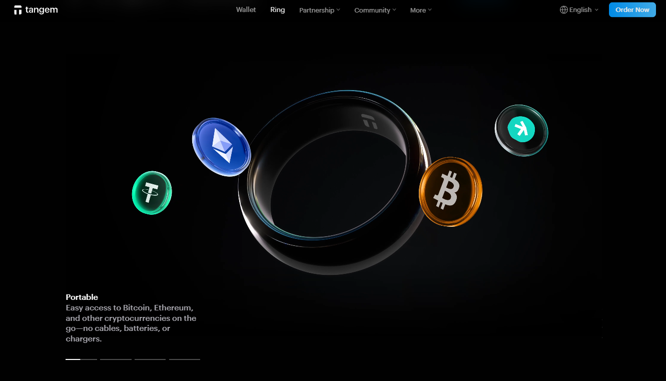 Tangem Ring Wallet Homepage Tangem Ring Wallet Homepage